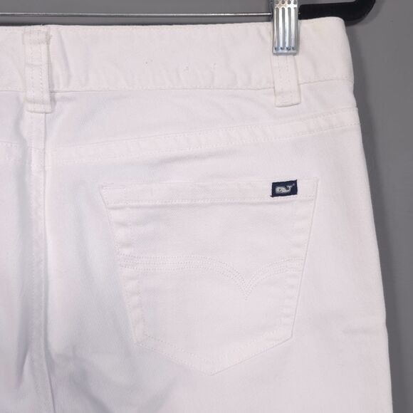 Vineyard Vines Women’s Jeans Size 8 White Stretch Cotton - Picture 8 of 11